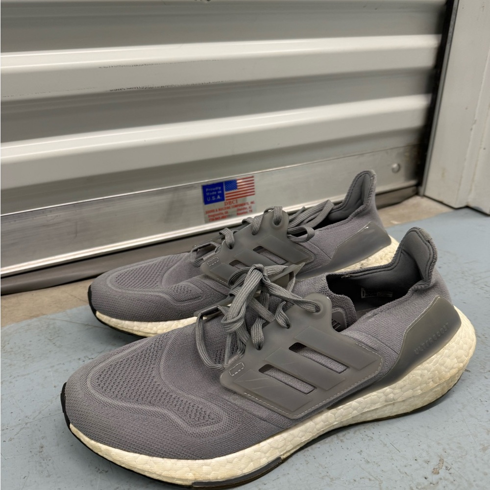 Adidas Ultra Boost 22 Running Shoes in Grey Three